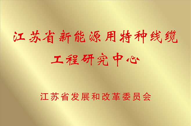江(jiang)蘇省新(xin)能(néng)源用(yong)特種線(xiàn)纜工(gong)程(cheng)研究中(zhong)心